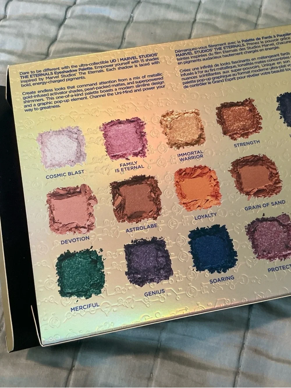 Urban Decay Gold and Blue Eternals Eyeshadow Palette